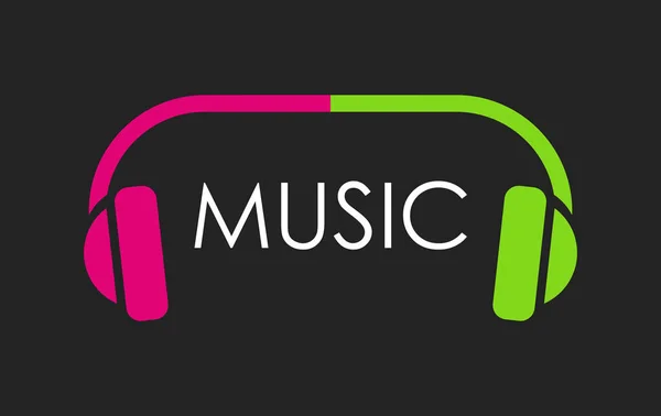 Logo für musikalische Website — Stockvektor