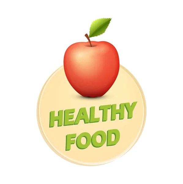 Έννοια της αφίσας υγιεινών τροφίμων — Διανυσματικό Αρχείο