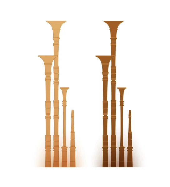 バグパイプ - 民族音楽楽器のイラスト — ストックベクタ