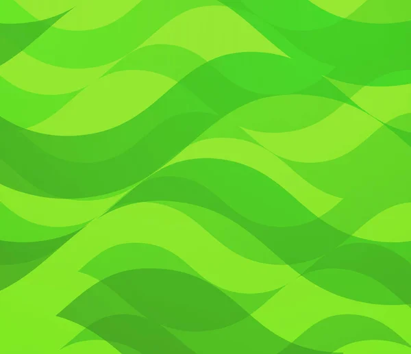 Kulisse mit grünen Wellen — Stockvektor