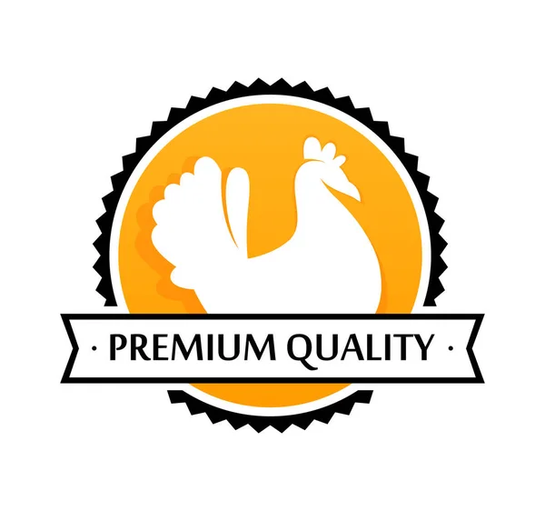 Logo der landwirtschaftlichen Produkte Premium-Qualität — Stockvektor