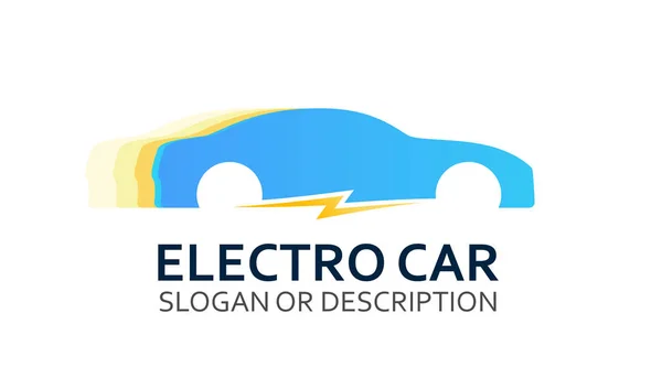 Barevné Logo Electro auto na bílém — Stockový vektor