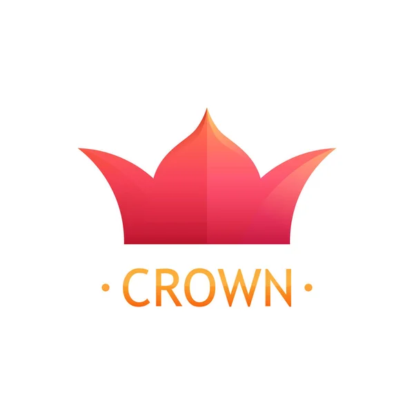 Kroon op Logo met bijschrift — Stockvector