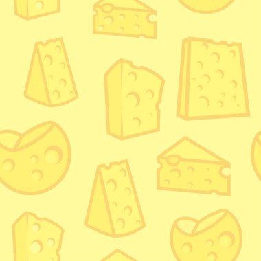 Vektör sorunsuz arka plan gözenekli peynir ile