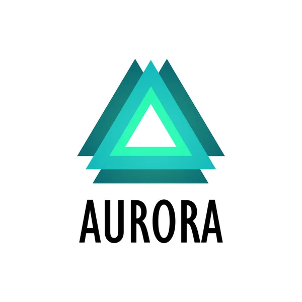 Logotype of Aurora, Northern Lights - Stok Vektor