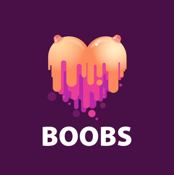 Векторный привлекательный логотип сисек в стильном дизайне с надписью. На белом фоне тоже выглядит отлично.
.