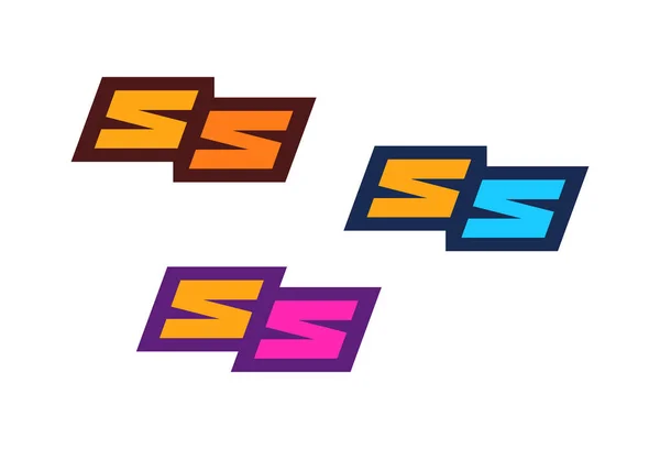 Logo avec lettres majuscules "SS " — Image vectorielle