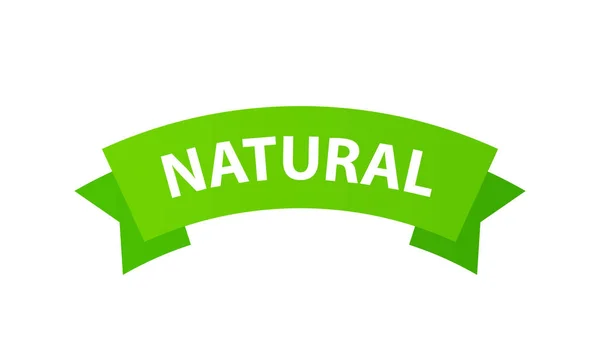 Natürliche Bio-Veganer Emblem. frisches Nährwertkennzeichen, Logo. Kennzeichnung ökologischer Lebensmittel. — Stockvektor
