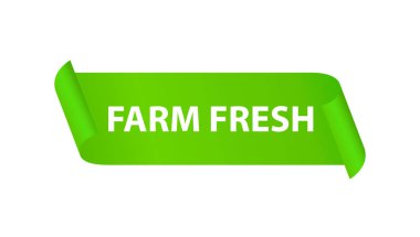 Çiftlik Taze Yeşil Kurdele - Eko pazarı, Doğal ürünler ve Sağlıklı Gıda mağazaları için etiket rozeti.