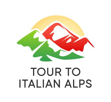 İtalya 'daki Alp Dağlarına Seyahat Turu logosu