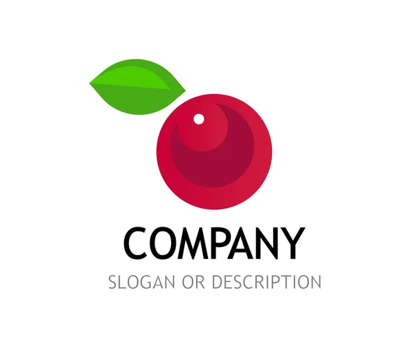 Berry Logo isolado no fundo branco, vetor — Vetor de Stock