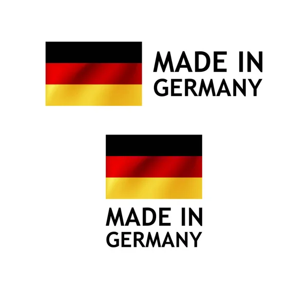 Fabricado en Alemania Etiqueta, Vector Tag plantilla — Vector de stock