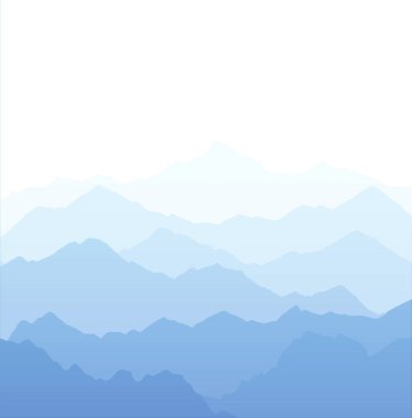 Vector Background of b lue bright mountains clipart