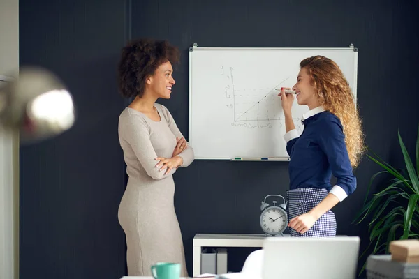 Young women in modern office — Stock Photo, Image