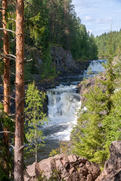 Kivach Waterfall Natural Reserve Karelia Russia — Stock Photo, Image