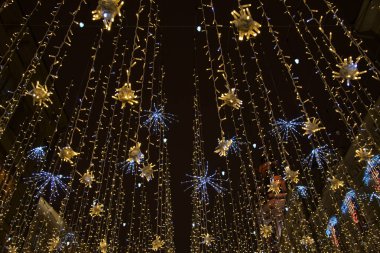 Festival yeni yıl aydınlatma, Moskova, Rusya