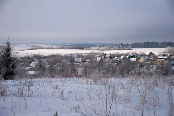 Panorama Cresta Klin Dmitrovsky Con Aldeas Invierno Distrito Sergiev Posad — Foto de Stock