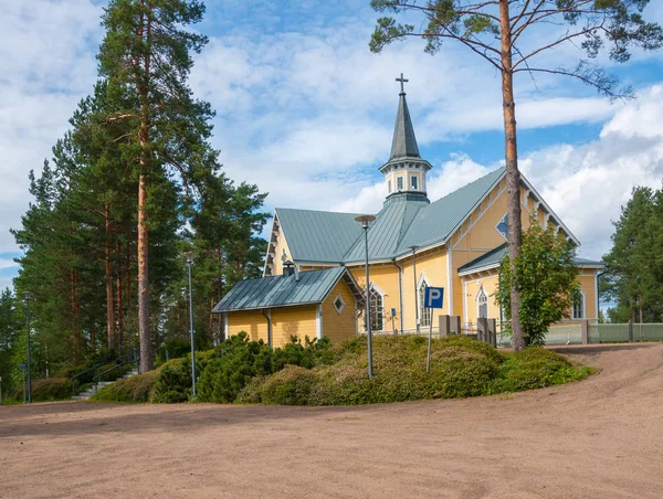 Nova Igreja Petjvesi Município Finlândia Central — Fotografia de Stock