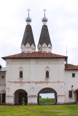 Epiphany Kilisesi ve St. Ferapont Kutsal Kapılar üzerinde, Ferapontov manastırı (Dünya Mirasları Listesi) 1398 yılında Saint Ferapont tarafından kurulmuştur, Ferapontovo köyü, Rusya 'nın Vologda bölgesi