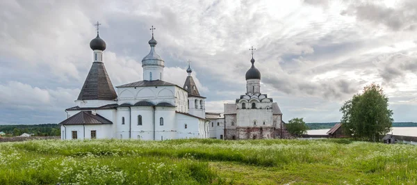 Монастир Ферапонтова Список Світової Спадщини Монастир Заснований Святим Ферапонтом 1398 — стокове фото