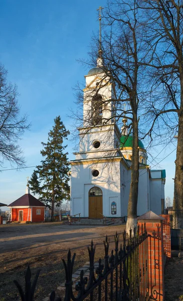 Церква Каплиця Василя Великого Святої Елії Васильовському Селі Сергієв Посад — стокове фото