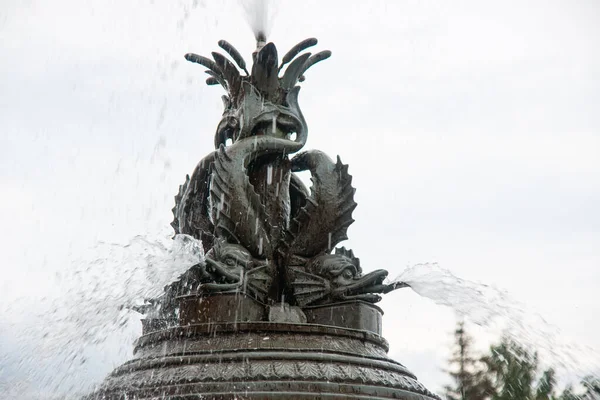 Fuente Frente Ayuntamiento Tampere Tampereen Raatihuone Tampere Central Square Tampere — Foto de Stock