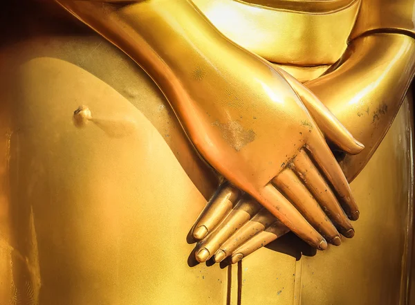 La mano della statua di Buddha, Immagine religiosa — Foto Stock