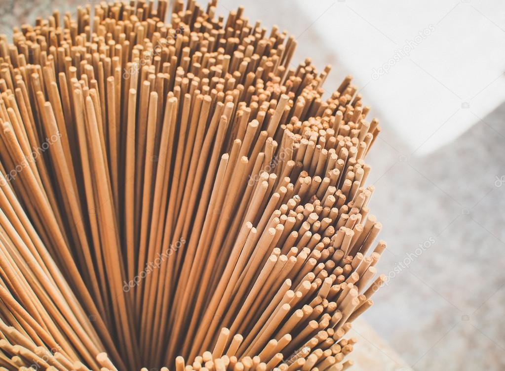 The group of incense stick