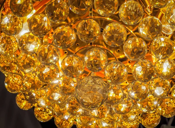 Many gold crystal balls — Stock Photo, Image