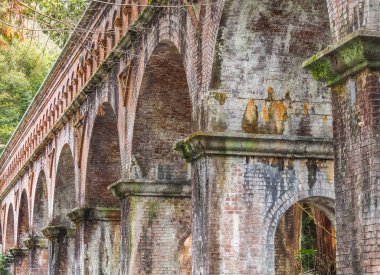 Suirokaku tuğla antik su kemeri Kyoto