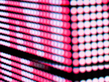 Pembe renk bulanıklık de Rgb led ekran arka planını odaklı