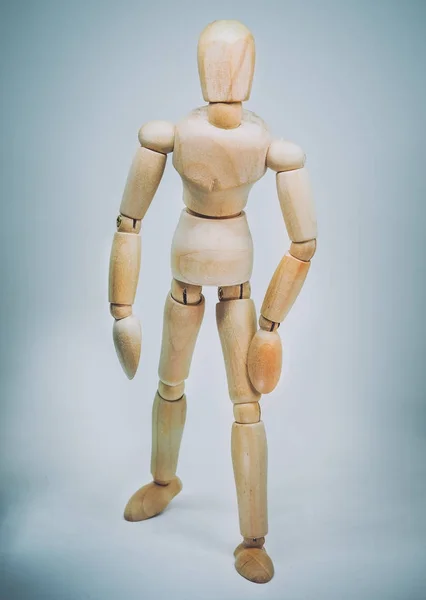 Wooden dummy model.