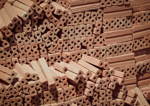 Brick blocks for building construction. — Stock Photo, Image