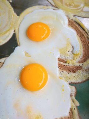 Yumurta sarısı ile krep