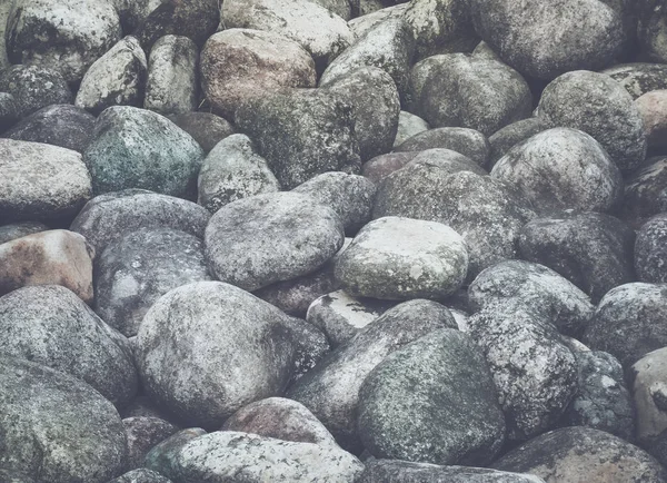 Oblázkové Kameny Textury Pozadí Selektivní Ostření — Stock fotografie
