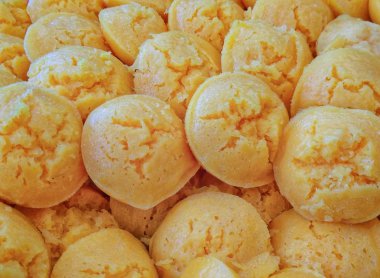 Toddy Palm kek (Kanom Tarn), tatlı tadı lezzetli tatlı Tayland