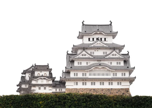 Beyaz Arka Plan Üzerinde Himeji Kalesi Himeji Japonya — Stok fotoğraf