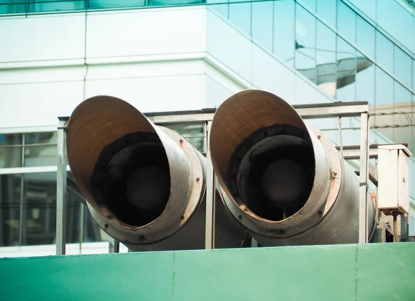 Ventilation Exhaust Pipe Duct Roofing Bangkok Thailand — Stock Photo, Image