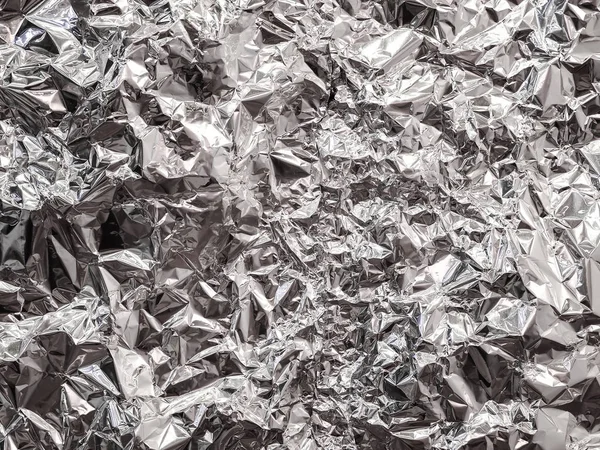 Abstrakt Von Aluminiumfolie Textur Hintergrund Für Das Design Metallische Folie — Stockfoto