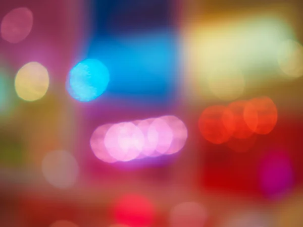 Blurred Colorful Lights Bokeh Background Abstract Vivid Multicolor Defocused Dot — Stock Photo, Image