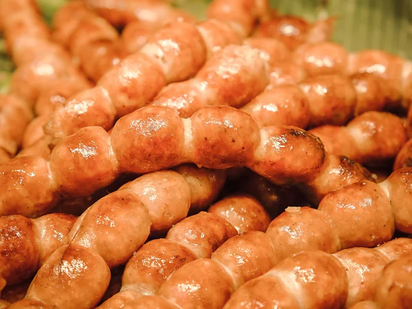 Saucisse Thaïlandaise Saucisse Isan Saucisse Traditionnelle Thaïlandaise Porc Riz — Photo