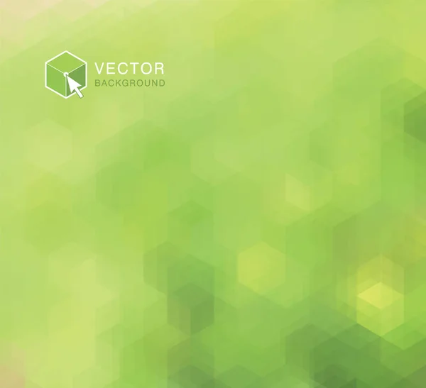 Fondo moderno vector verde poligonal — Vector de stock