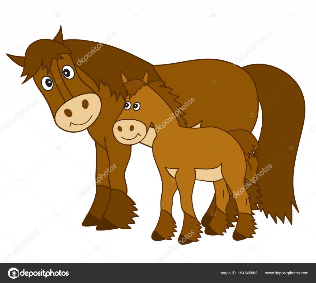 Vector Cartoon Horse with Foal, Horse Clipart Stock Vector Image by ©marlenes9 #154545868 Vector Cartoon Horse with Foal, Horse Clipart Stock Vector Image by ©marlenes9 #154545868