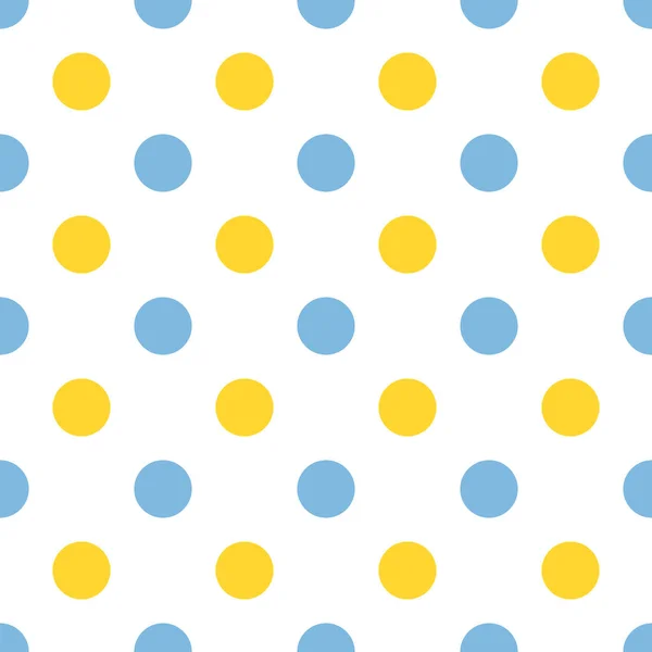 Vector naadloze patroon met Polka Dot. Naadloze patroon voor Baby Boy Shower. — Stockvector