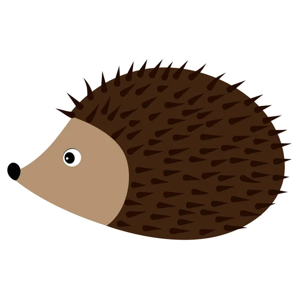 Vector Cute Cartoon Hedgehog. Pat arici ilustrație vectorială . — Vector de stoc