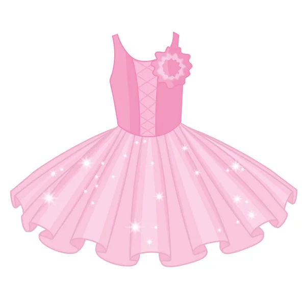 Vektor weiches rosa Ballett-Tutu-Kleid — Stockvektor