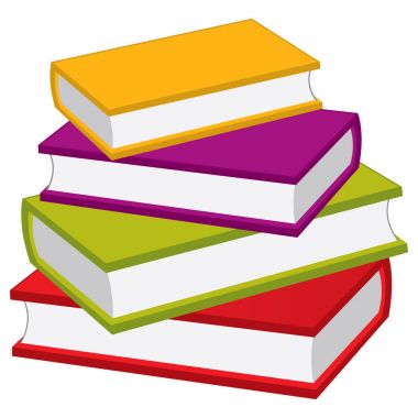 Vektör kitap yığını. Vektör yığın kitap