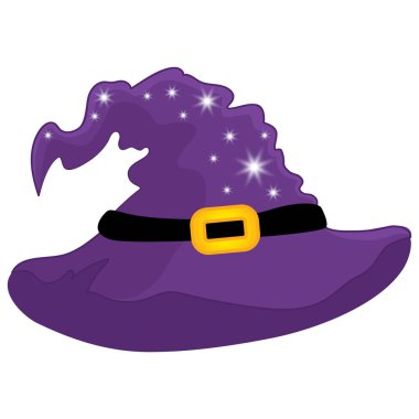 Vektör halloween cadı şapka