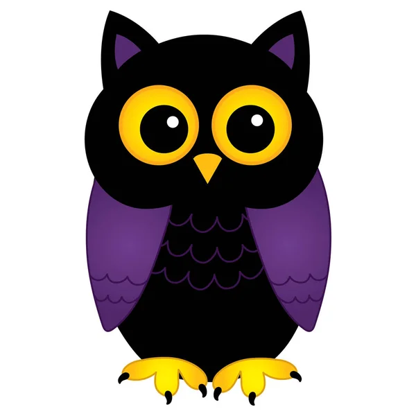 Vector Cute Halloween Owl — Stock Vector