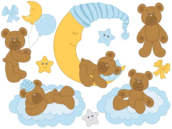 Bebek ayılar ile vektör Set